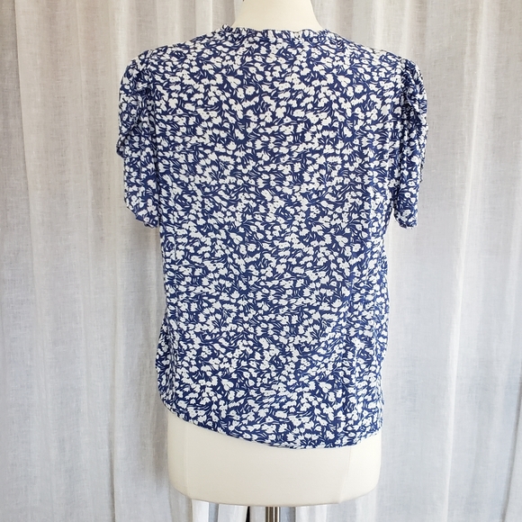 Lucky brand Blue Floral Blouse - Picture 4 of 9